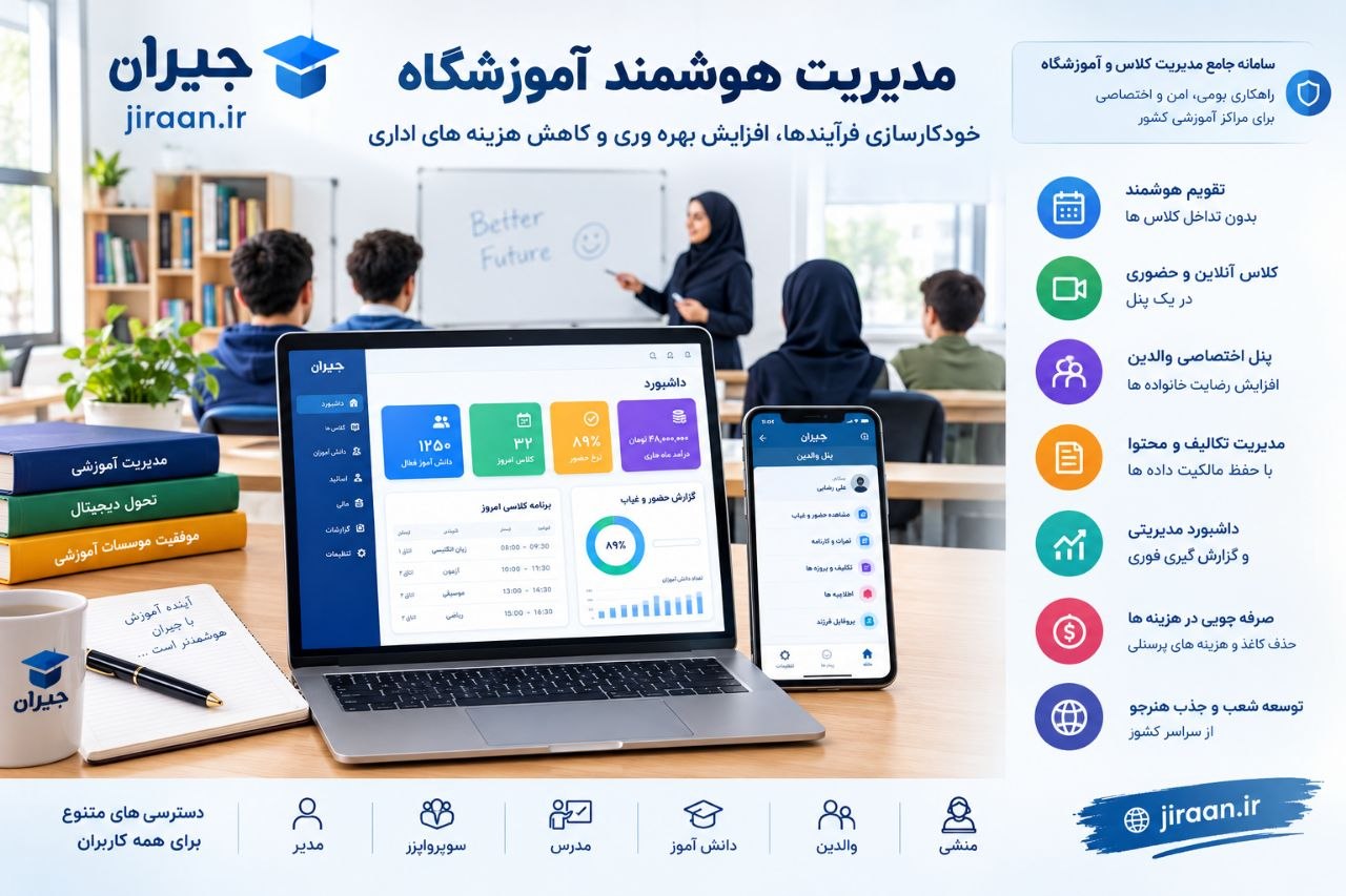 مدیریت آموزشگاه چیست و چرا آموزشگاه ها به نرم افزار مدیریت نیاز دارند؟